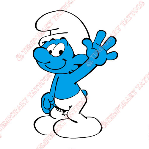 The Smurfs Customize Temporary Tattoos Stickers NO.3462
